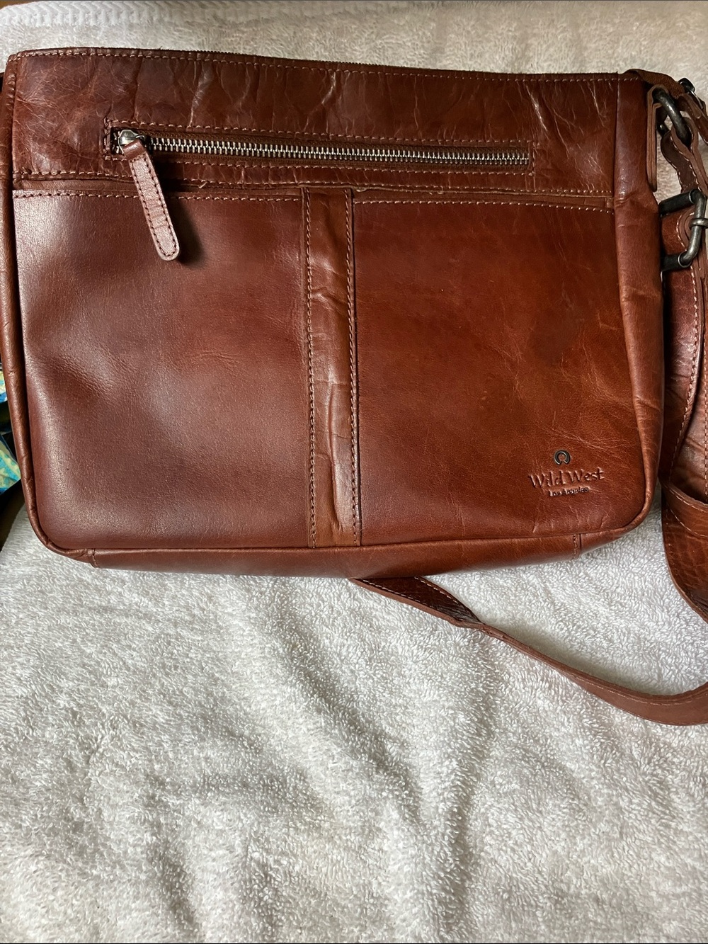 Wild West Brown Leather Shoulder Bag